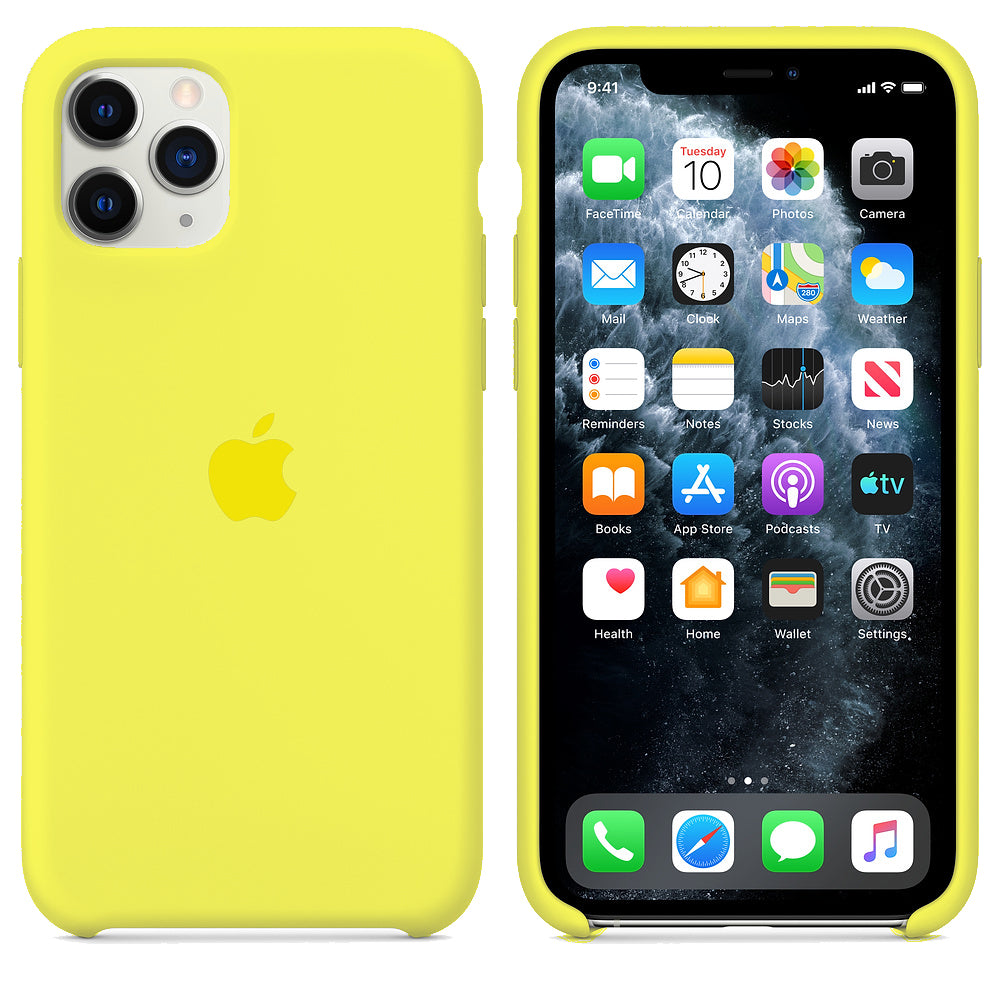 iPhone XS Max Silicone Case - Mellow Yellow - Apple