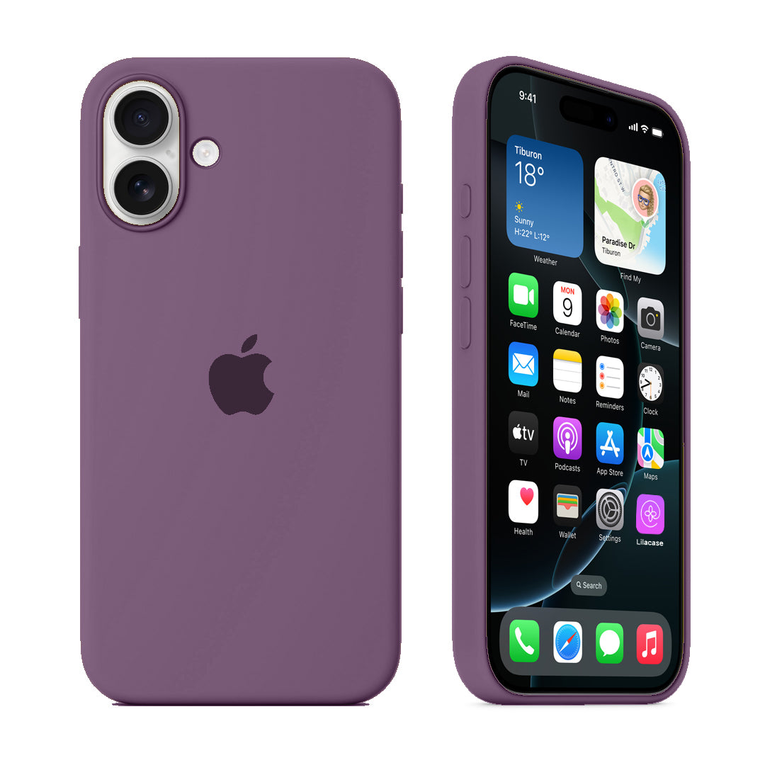 iPhone Silicone Case (Blueberry) - Lilac Case