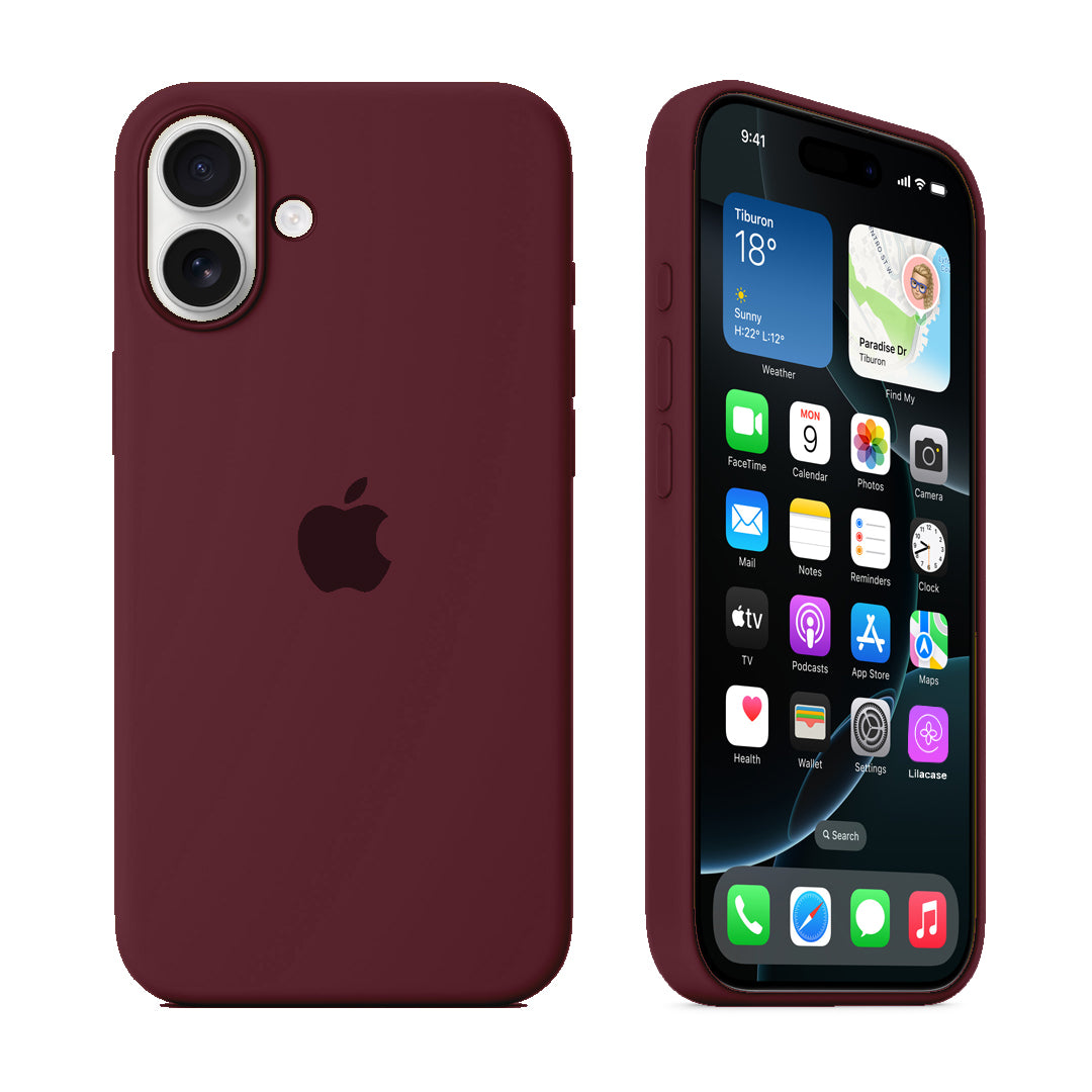 iPhone Silicone Case (Violet Cherry)