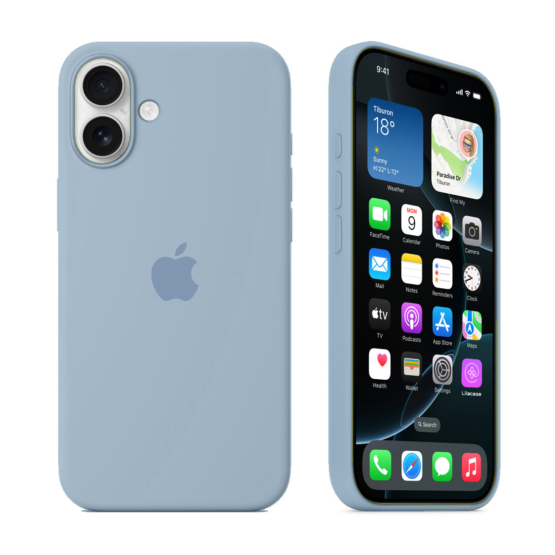 iPhone Silicone Case (Sky Blue)