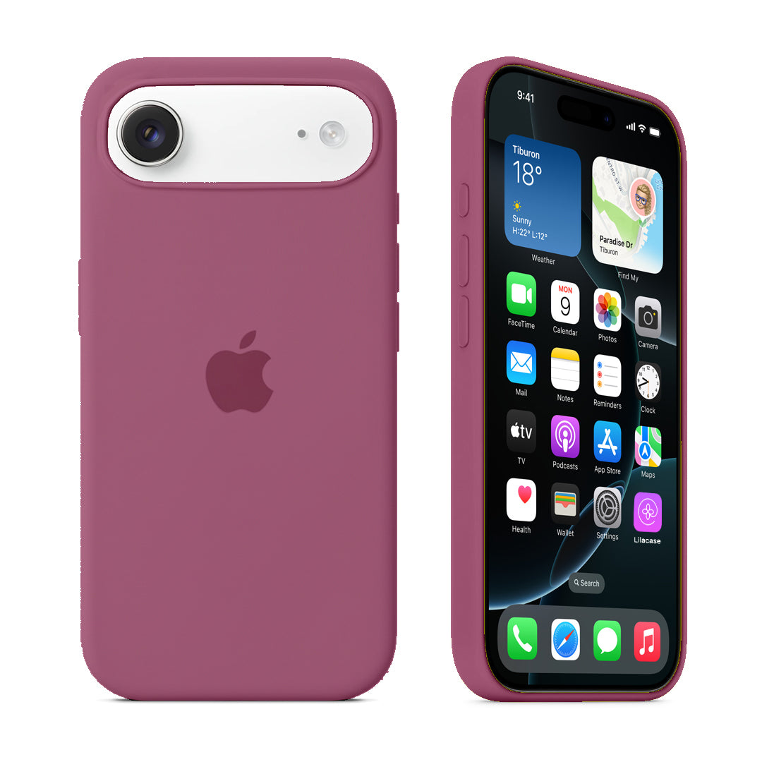 iPhone Silicone Case (Dragon Fruit) - Lilac Case
