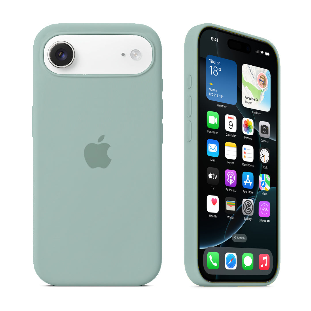 iPhone Silicone Case (Marine Green) - Lilac Case