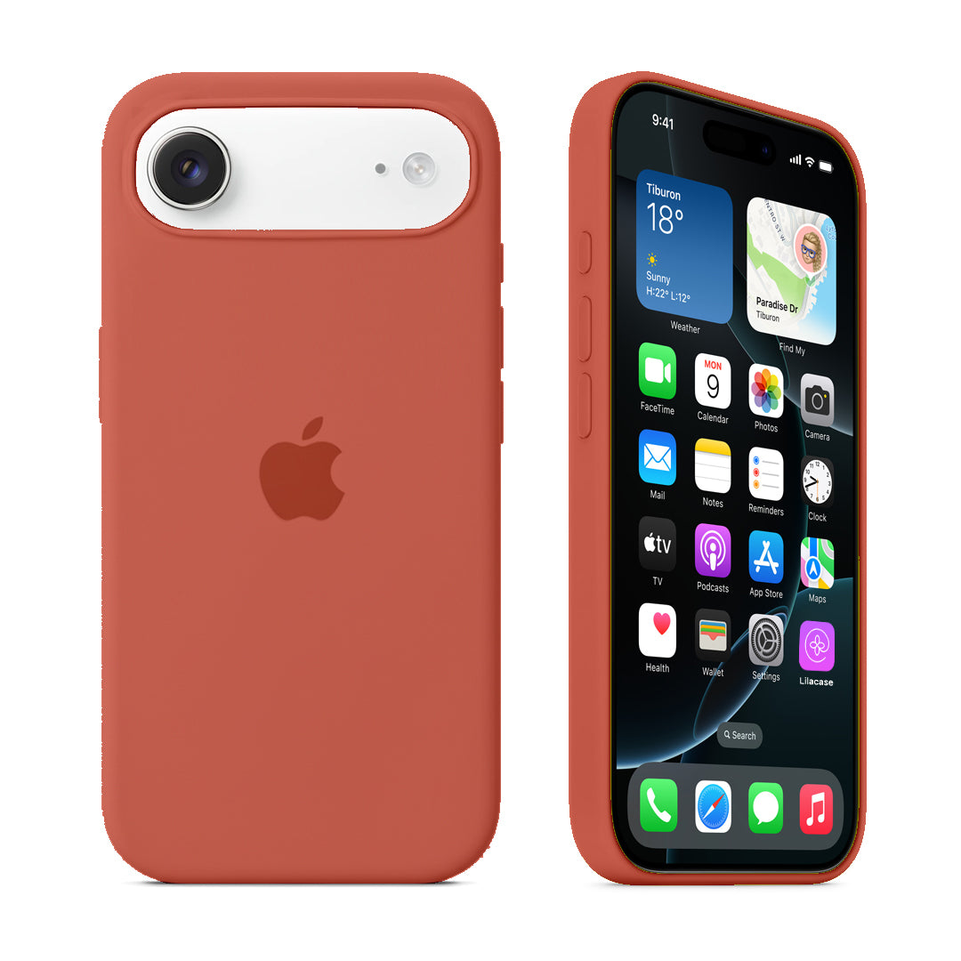 iPhone Silicone Case (Nectarine) - Lilac Case