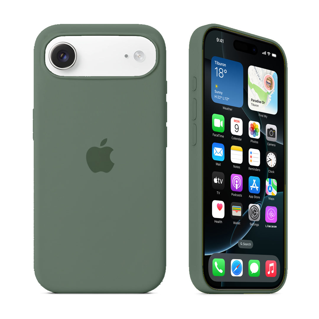 iPhone Silicone Case (Pine Green) - Lilac Case