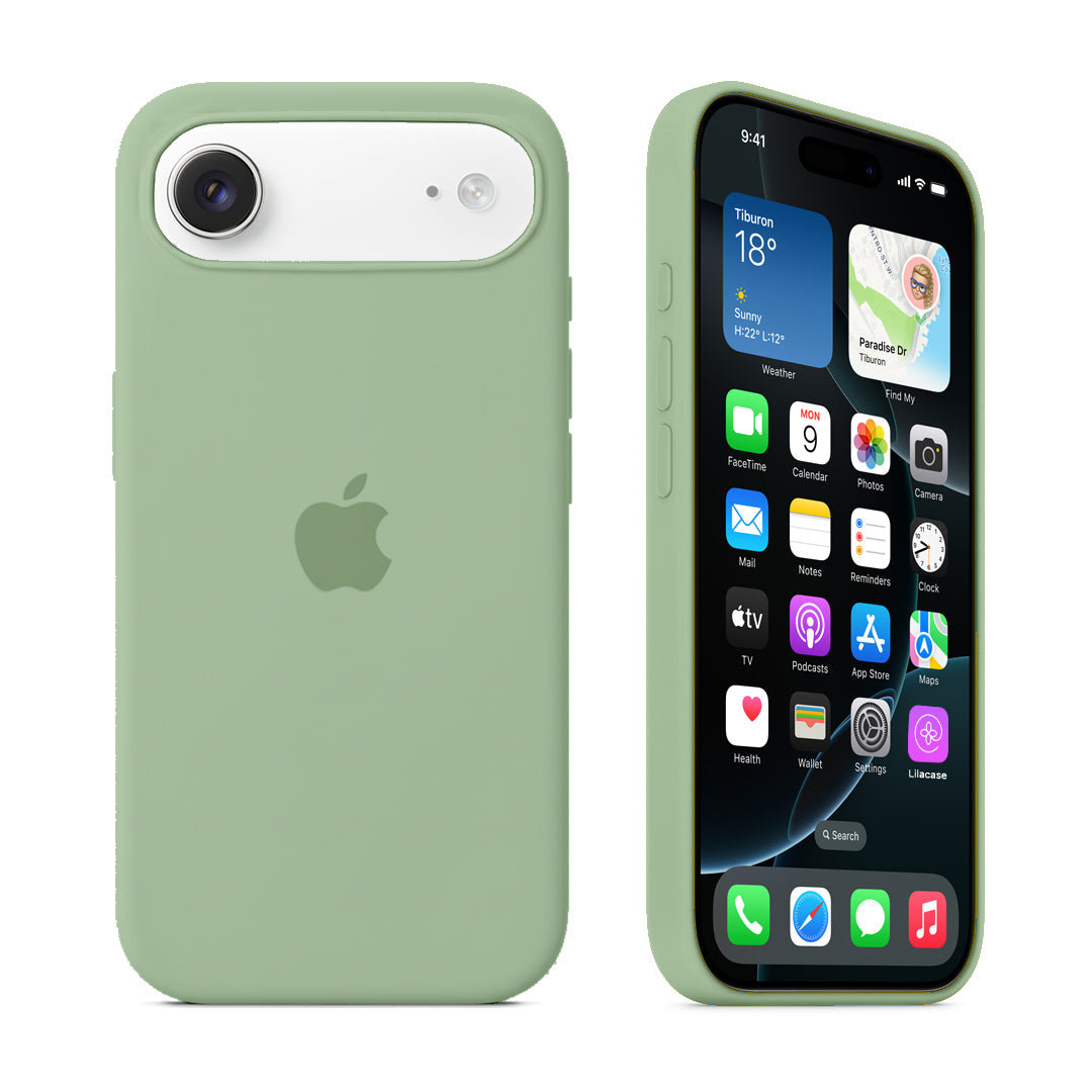 iPhone Silicone Case (Pistachio Green) - Lilac Case