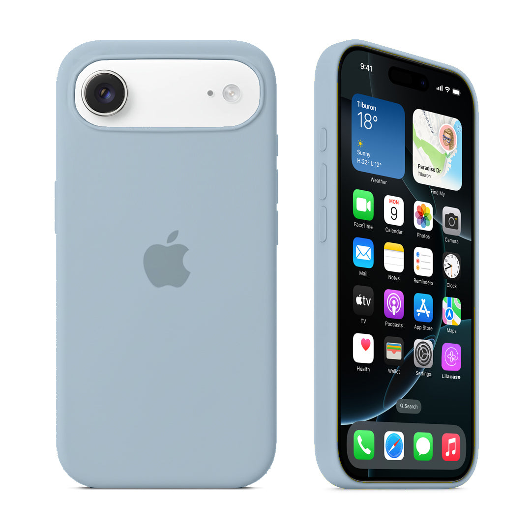 iPhone Silicone Case (Sky Blue) - Lilac Case