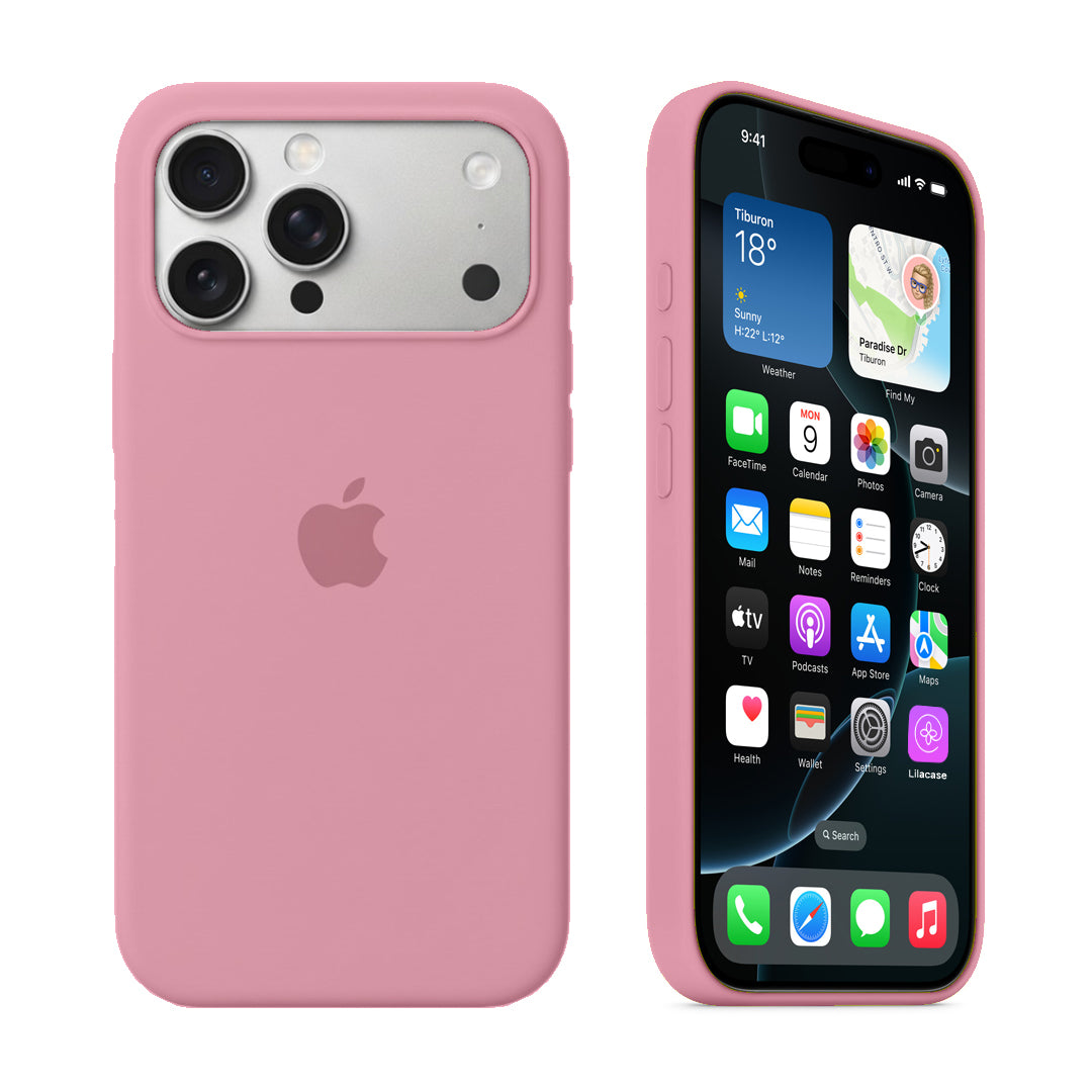iPhone Silicone Case (Candy Pink) - Lilac Case