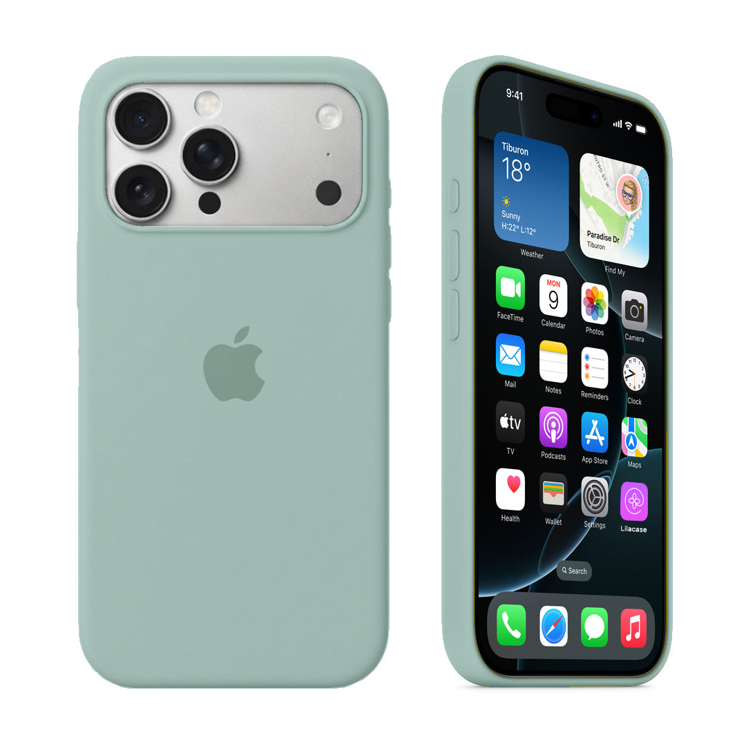iPhone Silicone Case (Marine Green) - Lilac Case