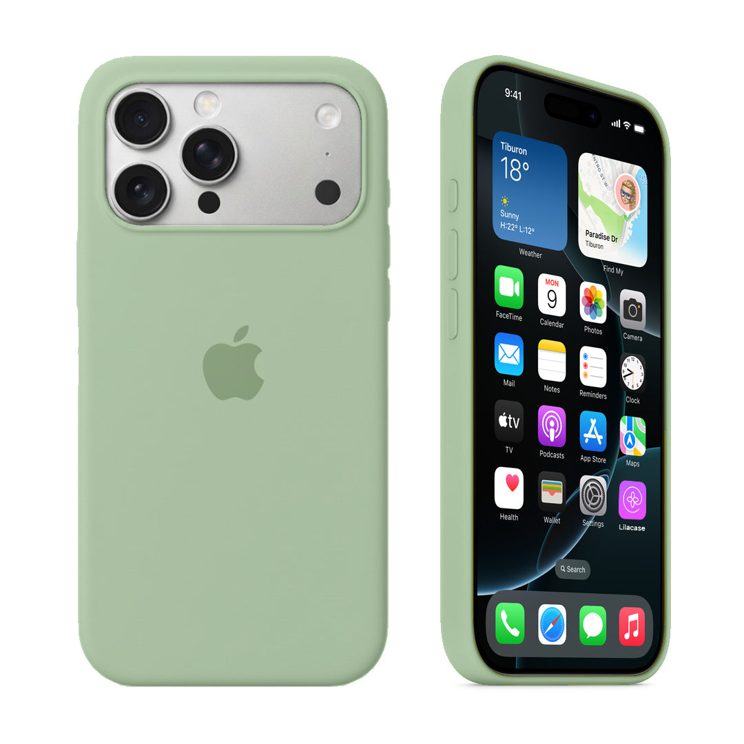 iPhone Silicone Case (Pistachio Green) - Lilac Case