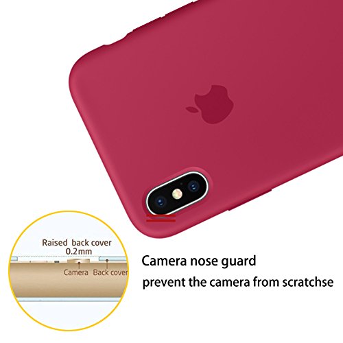 iPhone Silicone Case (Rose Red)
