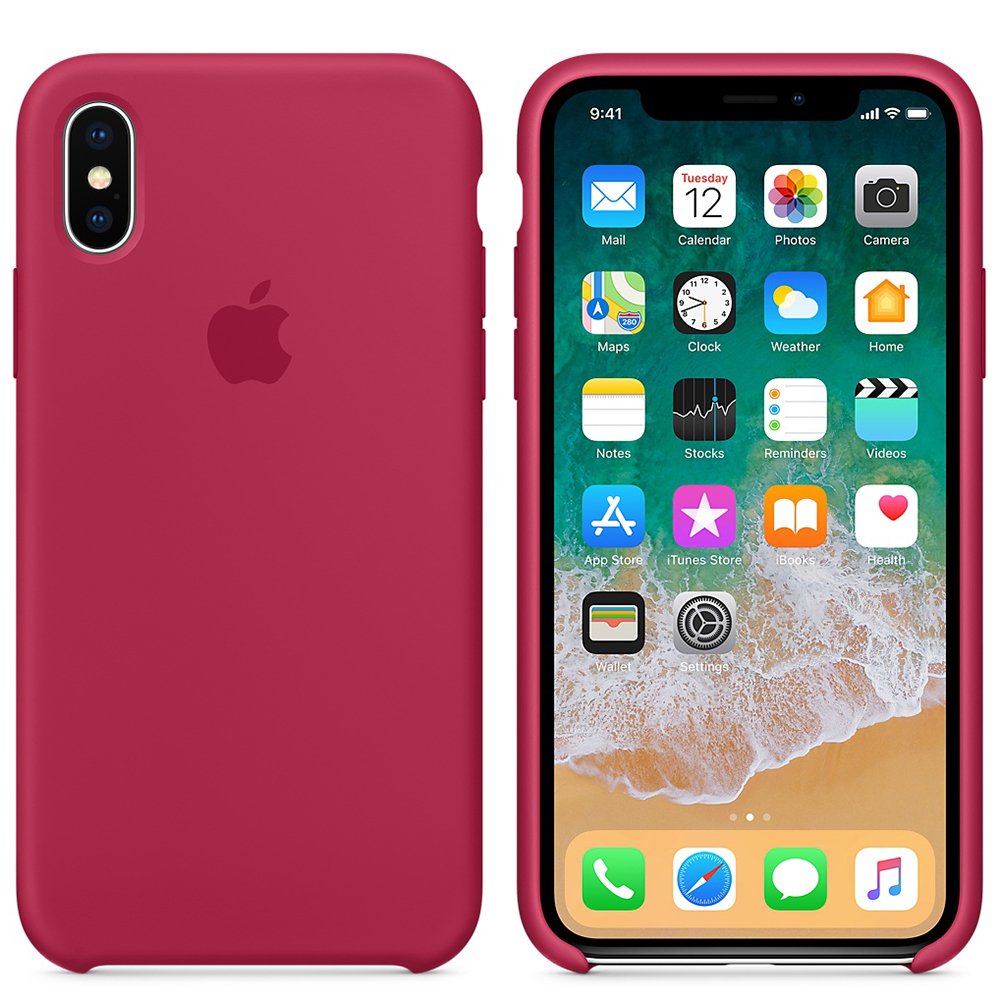 iPhone Silicone Case (Rose Red)
