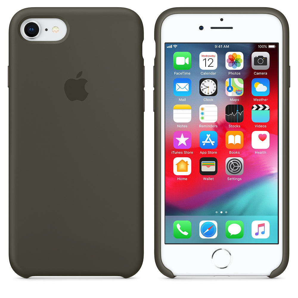 iPhone Silicone Case (Dark Olive)