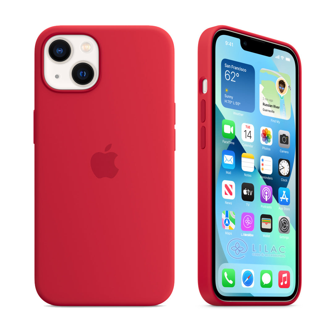 iPhone Silicone Case (Red) – Lilac Case