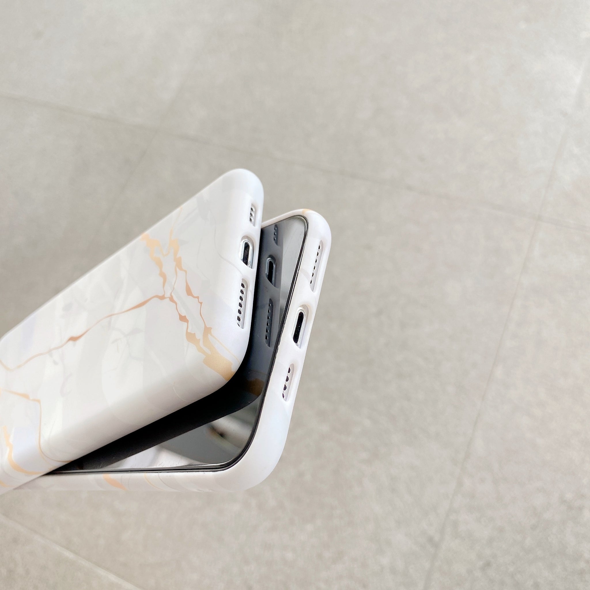 Gold Line Marble iPhone Case