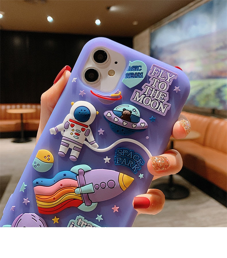 Purple Space iPhone Case