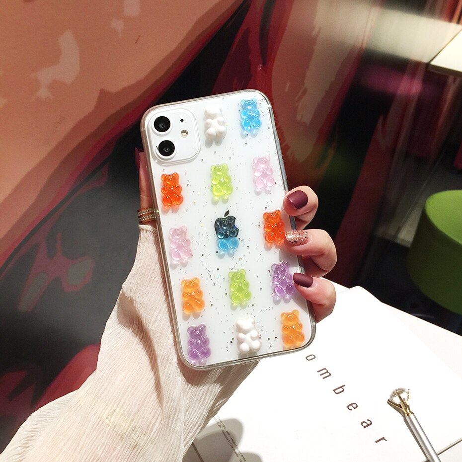 3D Jelly Bear iPhone Case