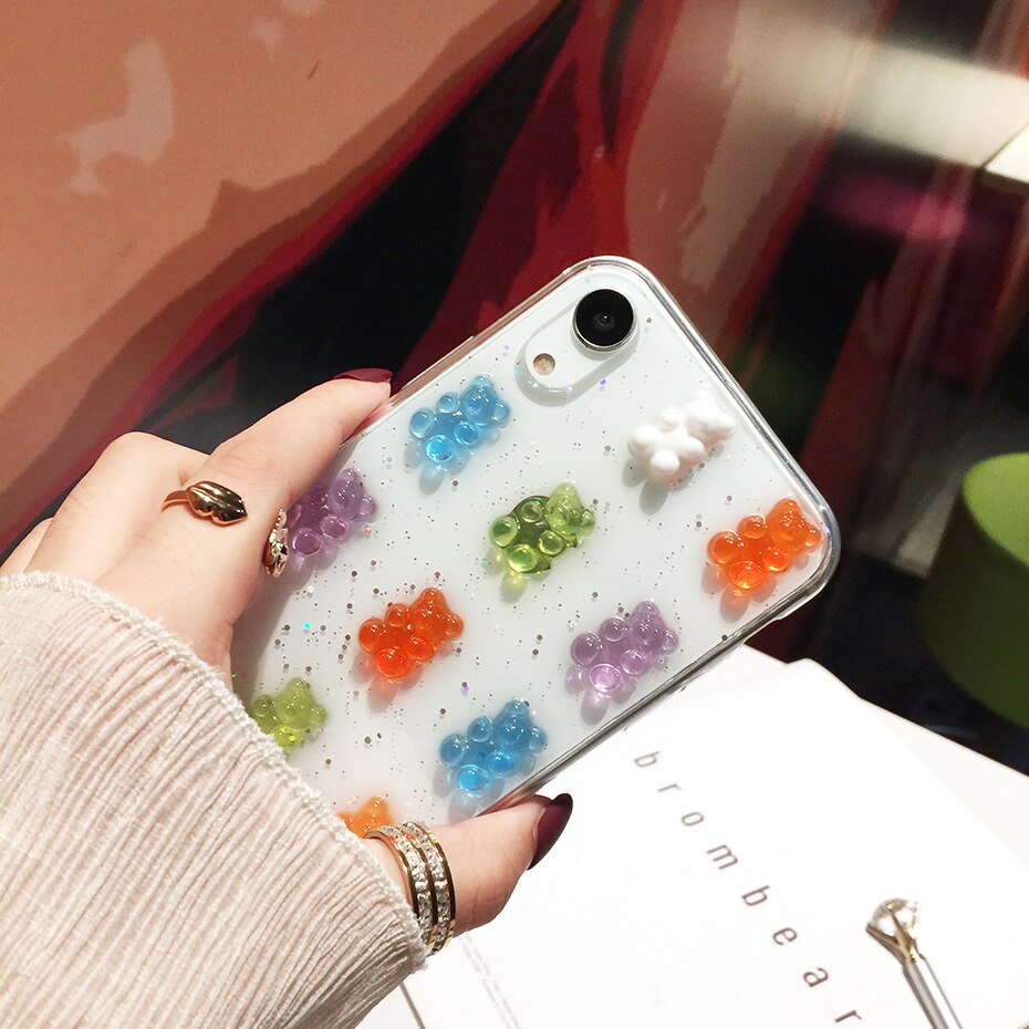 3D Jelly Bear iPhone Case